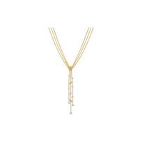 Swarovski Gold Plated Y Shape Necklace Women's Collarbone Chain Pendant for Women 5535779 auksas