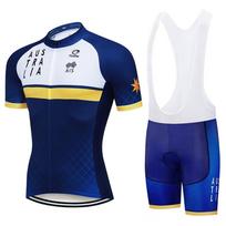 Team Australia Cycling Bib Sets MTB Uniform Summer Road Bike Jerseys Bicycle Clothing Men's Short Maillot Racing Suit New Outfit XS