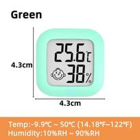 Mini LCD skaitmeninis termometras, drėgmės matuoklis vidaus lauko temperatūrai namuose, hidrometro matuoklis, temperatūros jutiklis, drėgmės matuoklis žalia
