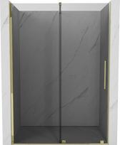 Mexen Velar stumdomos dušo durys 140 cm, grafitas, auksinės - 871-140-000-41-50