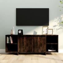 vidaXL Televizoriaus spintelė, dūminio ąžuolo, 130x35x50cm, MDP, Ruda