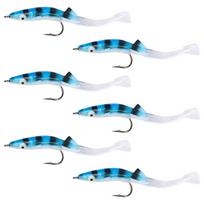 Gruntiniai masalai, Luya masalas, netikras masalas imituojantis ungurys AR27 modeliuojamas mažas ungurys Luya Soft Bait 80mm/2.3g/,Leopard Blue