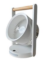 2 viename 6,4" ventiliatorius ir naktinė lempa, 10 W, 5 funkcijos, 3600 mAh