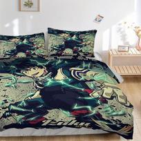 Izuku Midoriya Patalynės Komplektas Antklodės Užvalkalas Dovana Miegamajam, Apima 1 Užvalkalą ir 2 Pagalvės Užvalkalus, Be UžpildoB222 135x200cm