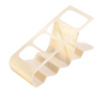 Remote Control Holder Small Desktop Storage Rack with 4 Slots Anti-Slip Base Small Item Organizer for TV AC Fan Remotes Glasses Keys Pens Home Office balta
