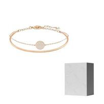 Swarovski Bangles Womens Rose Gold tone Plated F (One Size Fits All)-Camellia Embossed Gift Box rožinio aukso spalvos