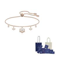 Swarovski Crystal Bracelets Womens Rose Gold tone Plated F-Original Brand Box And Bag rožinio aukso spalvos