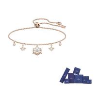 Swarovski Crystal Bracelets Womens Rose Gold tone Plated F-Original brand box (color random) rožinio aukso spalvos