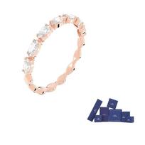 Swarovski Vittore Artificial Crystal Rings Womens Rose Gold tone Plated 52-Original brand box (color random) rožinio aukso spalvos