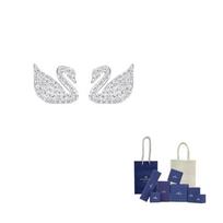 Swarovski Rodžiu dengti Auskarai Moteriški Balti Original Brand Box And Bag balta