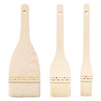 Pack Of 3 Soft Wool Bristles Baking Brush Soft Fiber Bristles For Grilling Cakes And Pastry Ergonomic Nonslip Grip 1