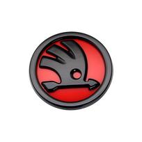wsmrp6 2vnt 80mm/90mm 3D automobilio emblema Ženklelis Variklio dangtis Priekis Galas Bagažinė Logotipas Skoda Fabia 1 2 Octavia a7 RS Superb Rapid Yeti Karoq Vision 1x80mm 1x90mm