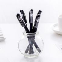 New 5 Pcs 0.5mm Gel Pen Set Black Matte Writing Supplies Water Pens Student Exam Office Accessories Stationary Back To School