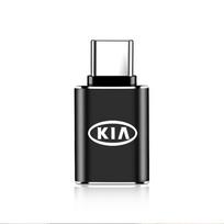 BBEE3 1Pcsusb Otg Adapter Female Converter Cable for Kia Sportage Picanto Soul Sorento K5 Automobile Key Rings