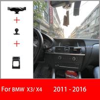 Automobilio telefono laikiklis Mobilus laikiklis Stovas BMW X3 IX3 X4 F25 F26 F97 F98 G02 G08 2012-2024 Reguliuojamas GPS Specialus navigacijos laikiklis X3 X4 11-16 Black