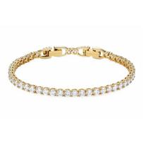 Swarovski sparkle crystal tennis round bracelet women's gold 5511544 auksas
