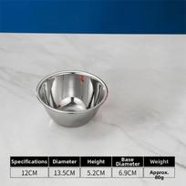 Stainless Steel Soup Bowl 12/14/16/18/20/22/24cm Vegetable Washing Basin  Egg Mixing Bowls 12cm