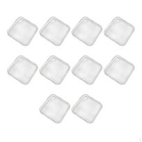 10 Pieces Press on Nail Packing Boxes,Large Organizers,Nail Tips Display Holder L_transparent