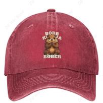 Bobr Kurwa Bober Beaver Meme Baseball Cap Outdoor Gym High Quality Trucker Dad Hat Women Men Fashion Sun-Proof Baseball Caps One Size pink