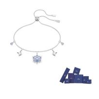 Swarovski Crystal Bracelets Unisex Blue F-Original brand box mėlyna