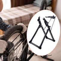 Bike Wheel Truing Stand Bicycle Tire Support Maintenance Professional Storage Rack juoda