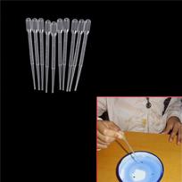 100Pcs 2ml Clear Plastic Eye Dropper Set Liquid Transfer Graduated Pipettes One Size