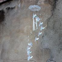 Creative Wind Chime Bells Hanging Lucky Charm Hanging Ornament Wind Chimes  Yard Garden Deco sidabras