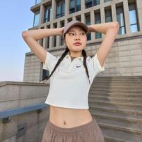 Nike Sportswear Essential Women's Short-sleeve Polo Top 'Sail/Black' S