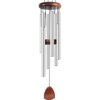 Retro Metal Aluminum Wind Chime 6 Tubes Wind Bell Pendant Wall Hanging Bells  Home Decoration sidabras