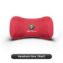 QCYZR1 Car Neck Protection Pillow Headrest Memory Cotton Lumbar Support For Alfa Romeo Giulietta Mito 159 Giulia Stelvio 156 147 Tonale
