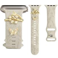 Apyrankės dekoratyvinis žiedas deimantinis riešo diržas, laikrodžio apyrankės ornamentas, skirtas iwatch dirželio priedams auksas