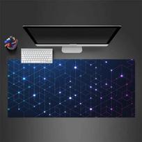 Mysterious Three-dimensional Hexagon Mousepad Desk Pad Large Gaming Mouse Pad Gamer Ofice Mat Mouse Pad Light Gaming Room Desk Mat Unisex 30cmx60cm(11.8x23.6inch)