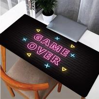 Game Over Mat Mousepad Gamer Office Mat Mouse Pad Light Gaming Room Desk Mat Art Keyboard Mats Mausepad Company 30cmx60cm(11.8x23.6inch)