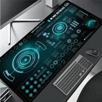 Modern abstract Technology Mousepad Gamer Office Mat Mouse Pad Light Gaming Room Desk Mat Art Keyboard Mats Mausepad Company 30cmx60cm(11.8x23.6inch)