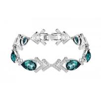 Swarovski Water Drop Style China Exclusive Series Alloy Artificial Crystal Bracelet Women's Silver 5203794 sidabras