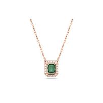Swarovski Una Octagon Cut Rose Gold Tone Plating Necklace Women's Gold 5650069 auksas
