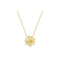 Swarovski OLIVE Fresh Tone Necklace Women's Style 5460988 auksas