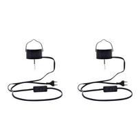 Premium-2X Revolving Wind Spinner Motor For Wind Chime Hanging Decoration Electric Powered Hanging Display Revolve -EU Plug