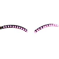 LED Luminous Falses Eyelashes For Halloween Artifact Colored Fake Eyelash Light For Dances Party As Shown
