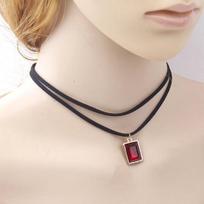 Stilingas Choker Geometric 6 Spalvos Lengvas raudona