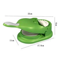 2 viename koldūnų gaminimo mašina „pasidaryk pats“ rinkinys, įvynioklis, presas, rankinis, taupantis „raviolis Empanadas“ tešlos odos formavimo aparatas, virtuvės prietaisai green