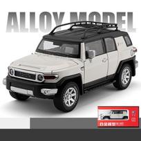 1/24 Toyota FJ Land Cruiser SUV Visureigis Žaislinis Automobilis Diecast Metalo Lydinio Transporto Priemonė Miniatiūrinis Modelis Kolekcija Dovana Berniukui Vaikams balta