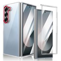 Kietas plastiko telefono dėklas, skirtas Samsung Galaxy Z Fold 6 5 4 3 Fold6 Fold5 Fold4 Fold3 5G, skaidrus, apsaugantis nuo kritimo Galaxy Z Fold 4