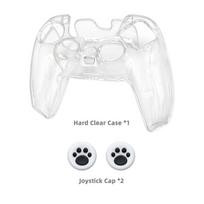 For PS5 DualSense Controller Clear PC Cover Ultra Slim Transparent Protector Case for PS5 Gamepad Game Accessories