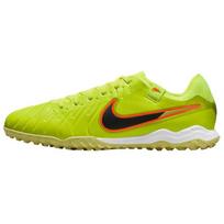 Nike Tiempo Legend 10 Pro TF Volt Black Men's Soccer Turf Shoes DV4336-701 EU 42