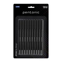 Pentonic 0.7 mm Black Ball Pen Blister Pack of 1 x 10pcs | Smooth Writing for Office, School & Home