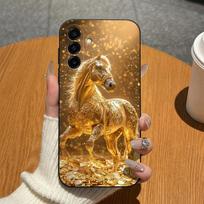 For Samsung Galaxy A17 A16 A15 A14 A13 A07 A06 A04 A01 Phone Cases Blue Porcelain Cat Matte Silicone Anti Drop Lightweight Housing For Samsung Bumpers Samsung A17 4G
