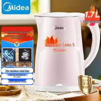 Midea 1.7L Double-Layer Anti-Scald 304 Stainless Steel Electric Kettle