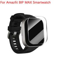 For Amazfit Bip Max Tempered Glass Screen Protectors with Easy Installing Kit for Amazfit Bip Max Smartwatch Shatterproof Films 1PCS