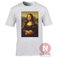 Mona Lisa French Fries TShirt Aesthetic Vaporwave Classic Fast Food Art Tee 2XL